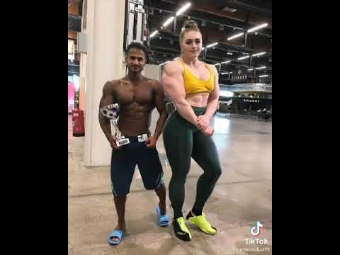 Giantess 😱 Julia Vins Vs Ekaterina Lisina || Tall woman vs Muscle Girl #fbb #shorts #femalemuscle