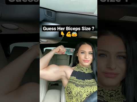 Guess Her Biceps Size 😱 Fbb flex Bicep 😍 Girl with big Bicep #shorts #ifbb #fbb