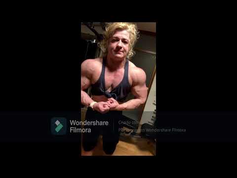 Massive female bodybuilder JoJo Muscle