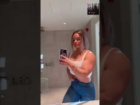 Melinda Lindmark in bathroom