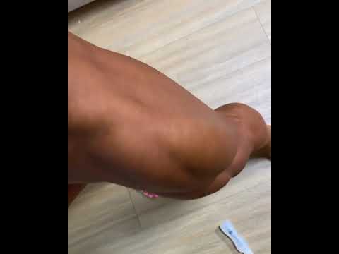 Muscle girl flex super legs